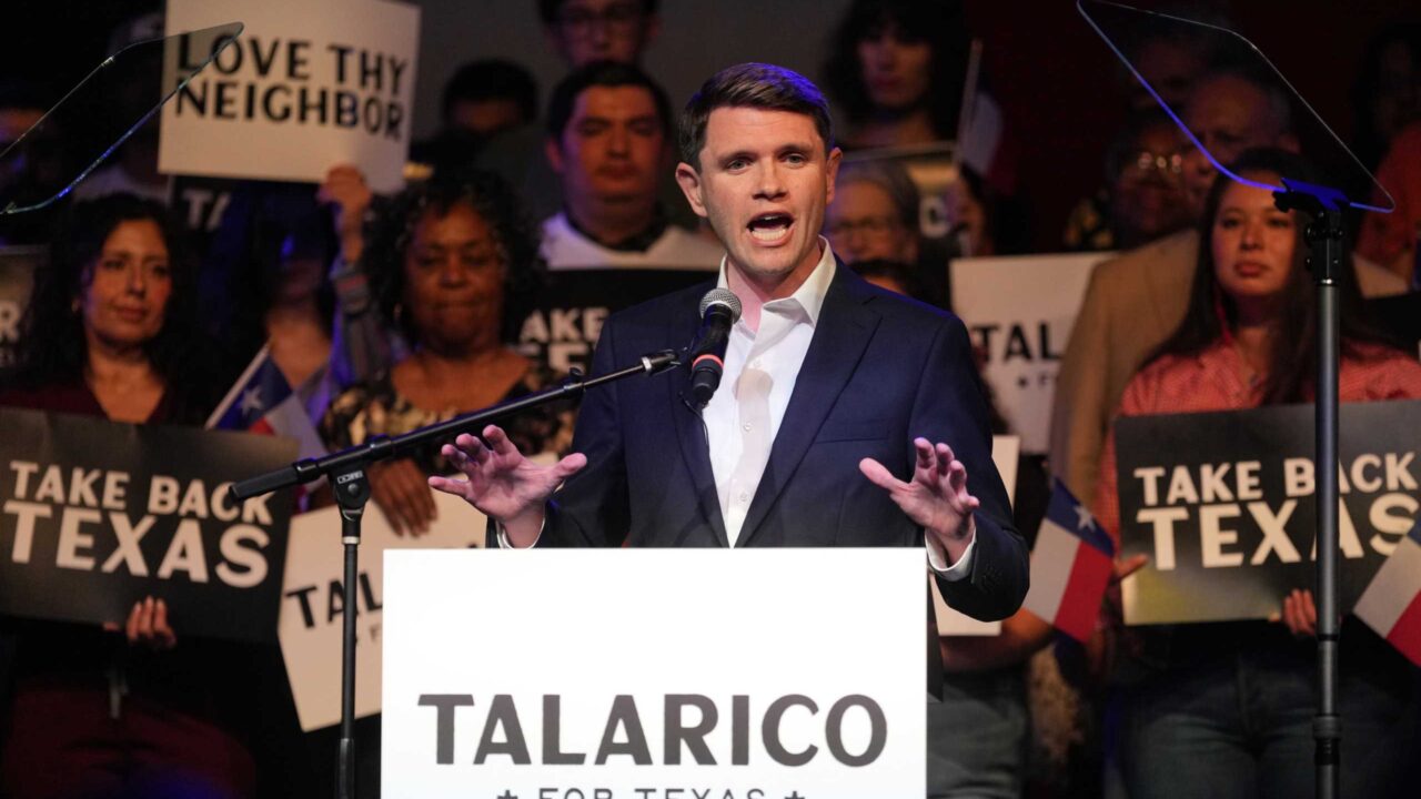 James Talarico speaking on March 4, 2026